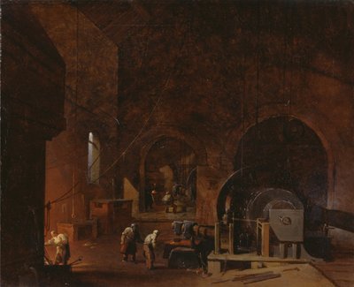 Interno di una ferriera da Godfrey Sykes